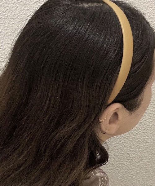 黒×ベージュ カチューシャ カチューシャ】 小物 ヘアアクセサリー アクセサリー 黒