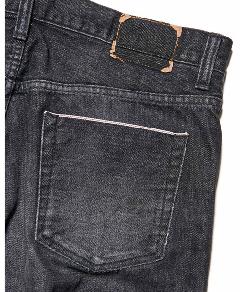 uniform experiment ジーンズ DAMAGED DENIM TAPERED-FIT JEANS メンズ