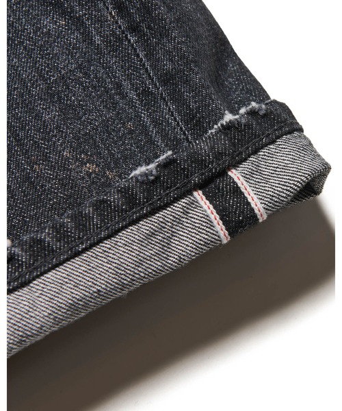 uniform experiment ジーンズ DAMAGED DENIM TAPERED-FIT JEANS メンズ