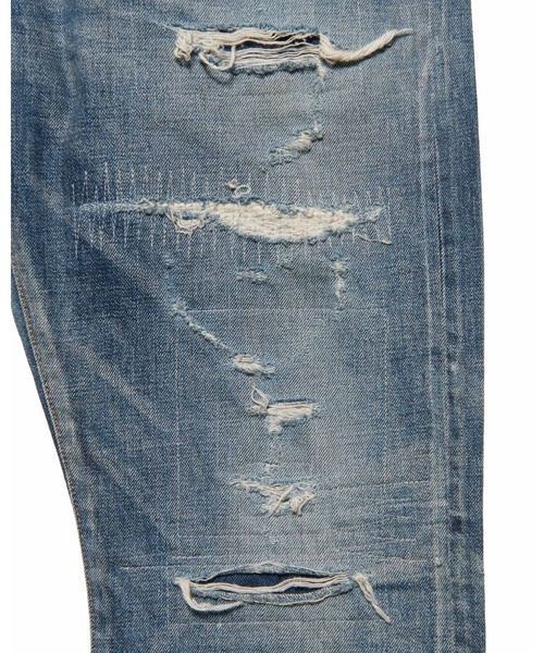 uniform experiment ダメージデニムパンツ fragment DAMAGED BOLD-FIT JEANS（デニムパンツ）｜uniform experiment