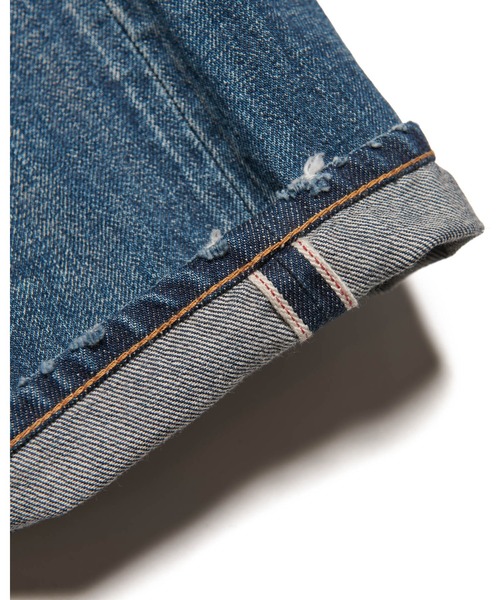uniform experiment ジーンズ DAMAGED DENIM TAPERED-FIT JEANS メンズ