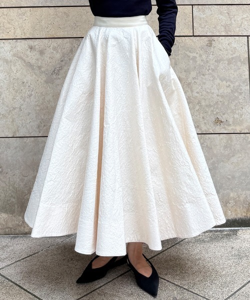 スカート ジャガード立体ドレープスカート : ZOZOTOWN Yahoo!店 - 通販