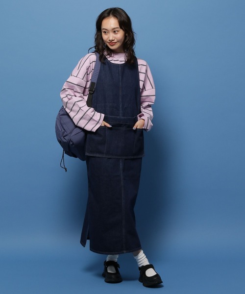 再値下げ‼️ニコアンド　サロペットロングスカート新品未使用 RED KAP（レッドキャップ）の「[RED KAP×niko and]コラボ