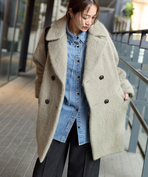 TICCA（ティッカ） コート アウター 別注「TICCA / ティッカ」モヘヤ混