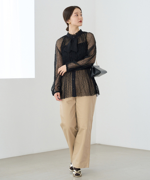 「IENA」 チノパンツ 36 ベージュ レディース