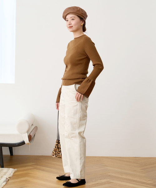 「IENA」 チノパンツ 36 ベージュ レディース
