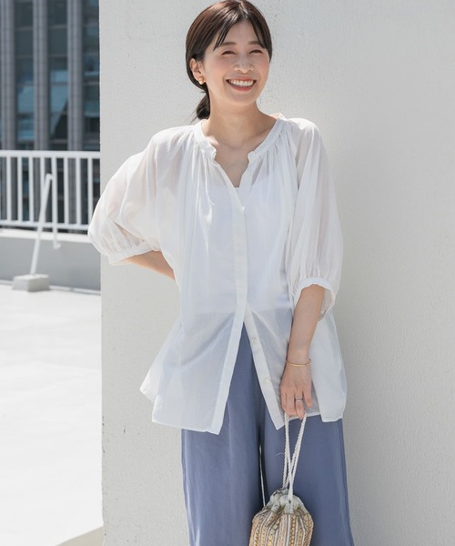 URBAN RESEARCH DOORS 「URBAN DOORS」 半袖ブラウス MEDIUM