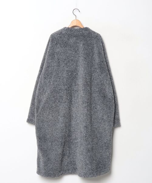 「SUPERTHANKS」 ノーカラーコート L グレー レディース_画像2