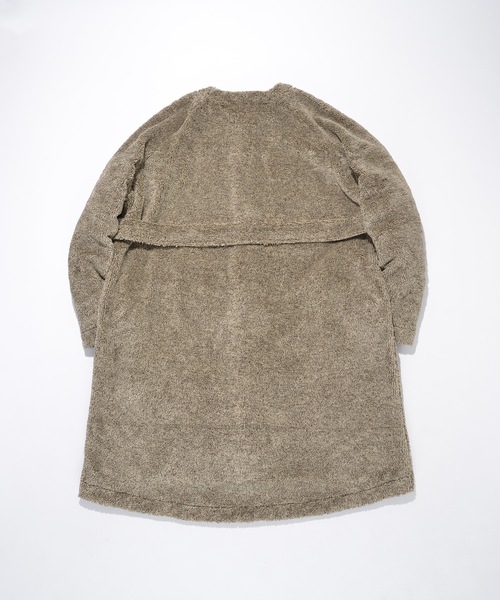 「SUPERTHANKS」 ノーカラーコート L グレー レディース_画像6