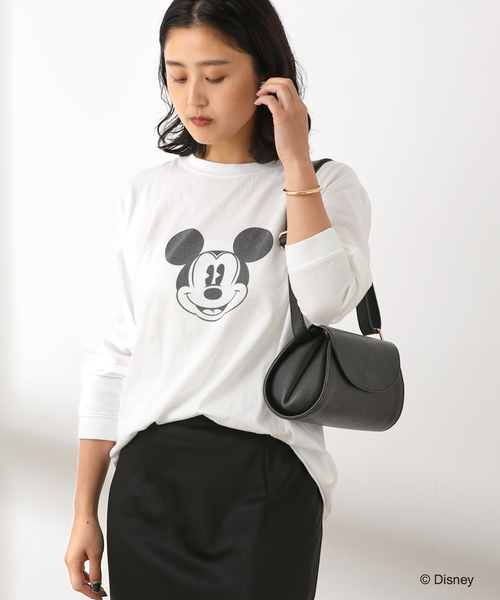 journal standard L'essage tシャツ 「MICKEY」ピグメントロング