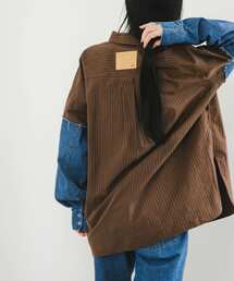 ブラウス シャツ デニムスリーブリメイクシャツ レディース｜ZOZOTOWN Yahoo!店