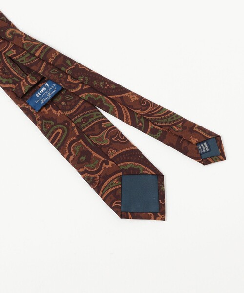 BEAMS F × Fermo Fossati ウールシルクペイズリーネクタイ BEAMS F（ビームスF） ネクタイ Fermo Fossati ウールシルク