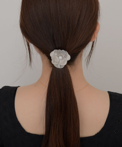 TONE SELECT GOODS ヘアゴム 「resonance」フラワーモチーフ パール