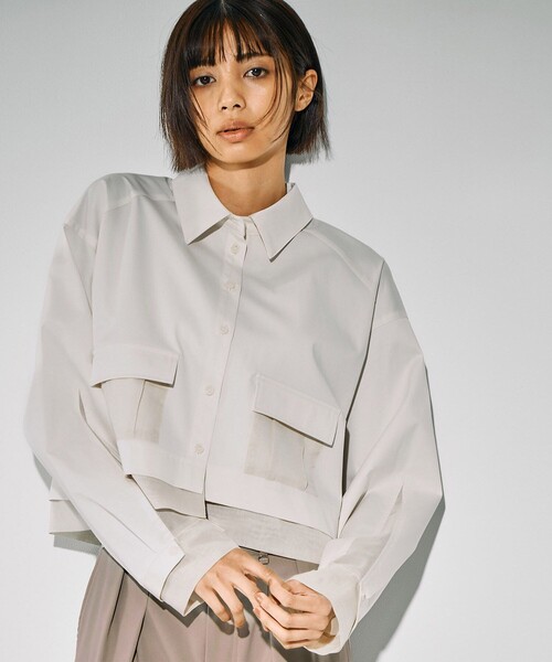 SHE TOKYO シートウキョウ Terrie ショート丈 ブラウス 1 SHE TOKYO シートウキョウ Terrie ショート丈 ブラウス 1