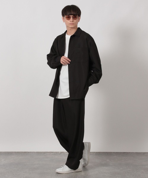 LAKOLE（ラコレ） シャツ 「セットアップ可」シックPEシャツ長袖