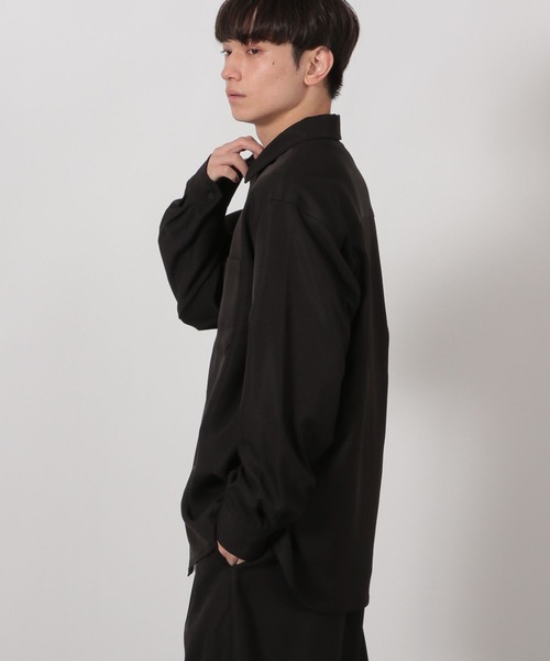 LAKOLE（ラコレ） シャツ 「セットアップ可」シックPEシャツ長袖