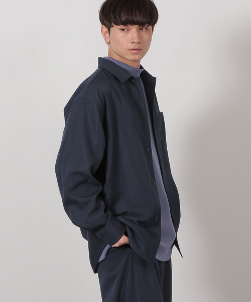 LAKOLE（ラコレ） シャツ 「セットアップ可」シックPEシャツ長袖