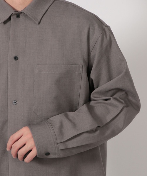 LAKOLE（ラコレ） シャツ 「セットアップ可」シックPEシャツ長袖