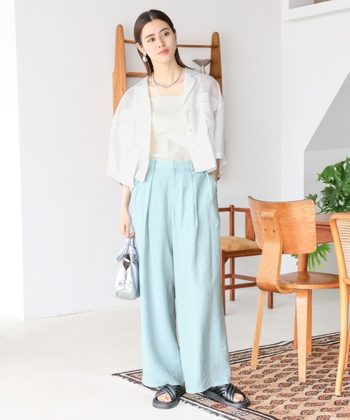 「LEPSIM」 半袖ブラウス FREE ベージュ レディース_画像4