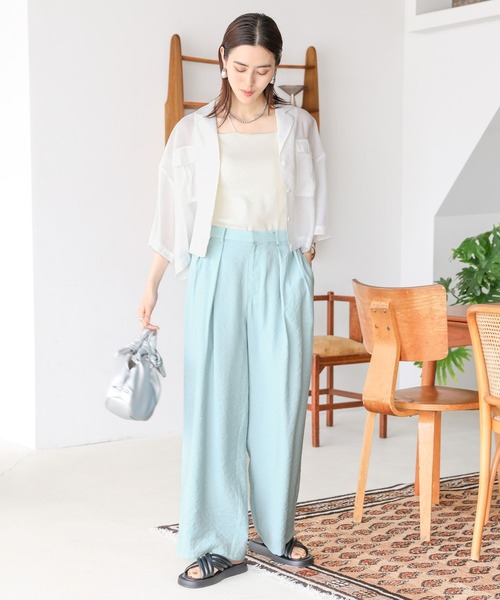 「LEPSIM」 半袖ブラウス FREE ベージュ レディース_画像5