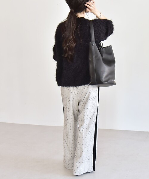 quaranciel ニット セーター quaranciel:「手洗い可能」ネップツイード