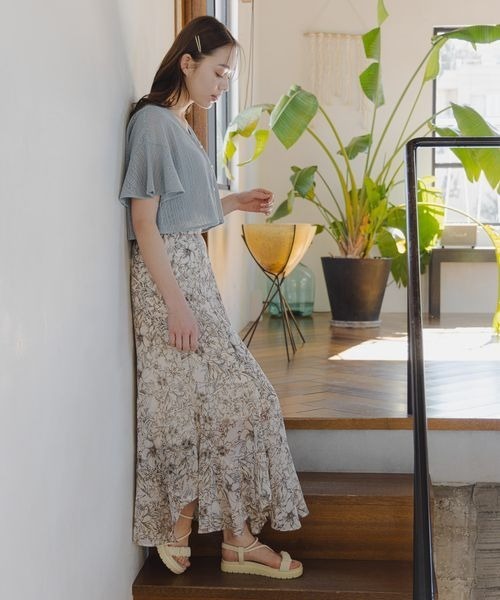 「mysty woman」 フラットサンダル LARGE ブラック レディース_画像4