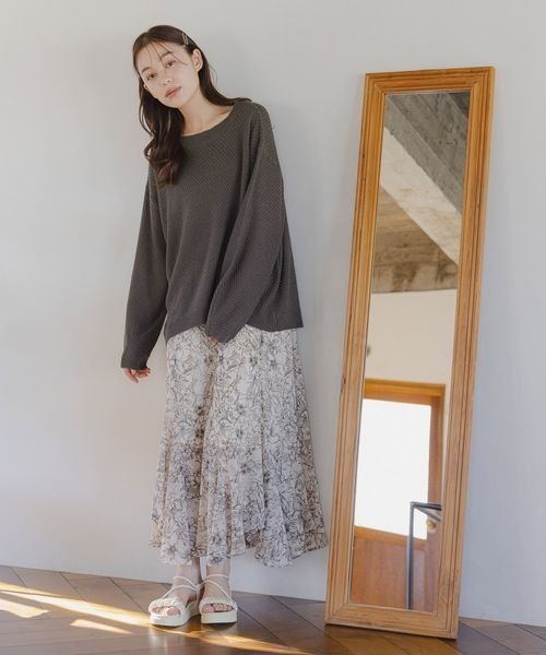 「mysty woman」 フラットサンダル LARGE ブラック レディース_画像5