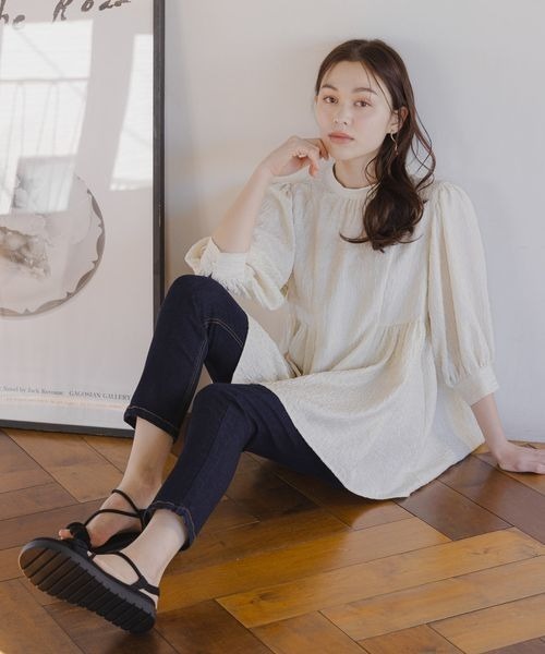 「mysty woman」 フラットサンダル LARGE ブラック レディース_画像6