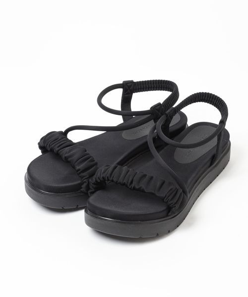 「mysty woman」 フラットサンダル LARGE ブラック レディース_画像8