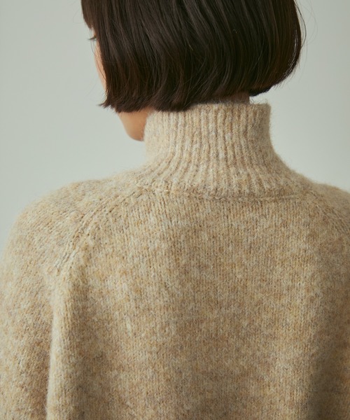 full/fill. ニット セーター mix knit high neck cardigan / ミックス