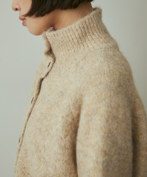 full/fill. ニット セーター mix knit high neck cardigan / ミックス