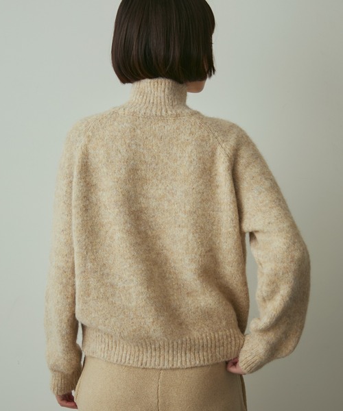 full/fill. ニット セーター mix knit high neck cardigan / ミックス