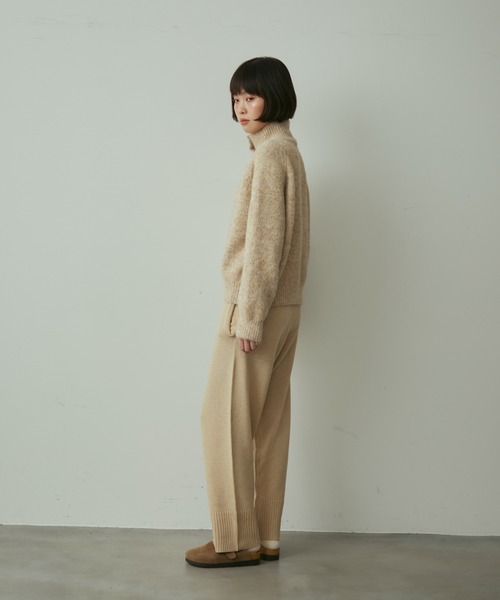 ニット/セーター mix highneck knit full/fill. ニット セーター mix knit high neck cardigan / ミックス