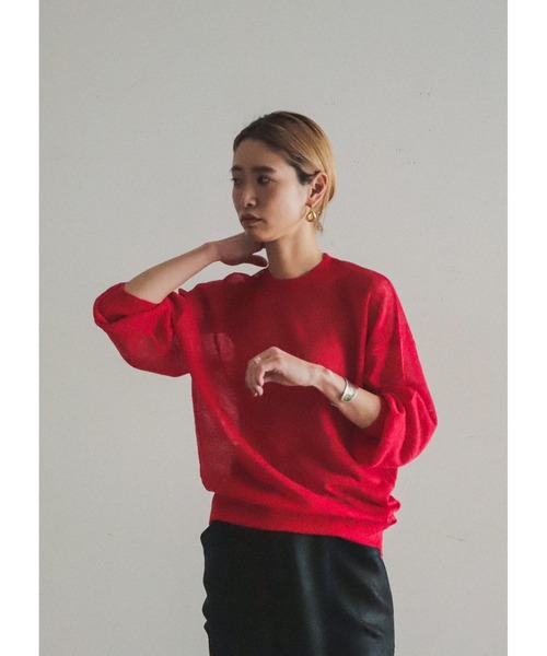 「FIL DE FER」 長袖ニット FREE ネイビー レディース_画像6