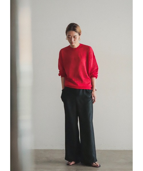 「FIL DE FER」 長袖ニット FREE ネイビー レディース_画像7