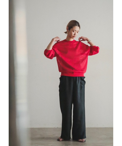 「FIL DE FER」 長袖ニット FREE ネイビー レディース_画像8