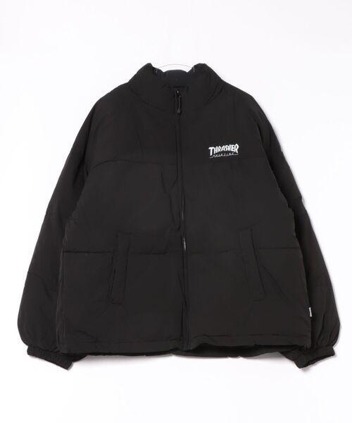 THRASHER（スラッシャー） ブルゾン アウター スタンドネックパファー