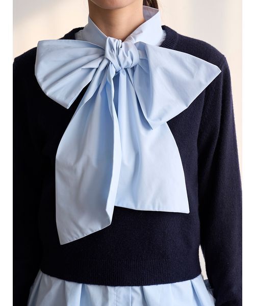 SNIDEL（スナイデル） レイヤードボウタイチュニック レディース