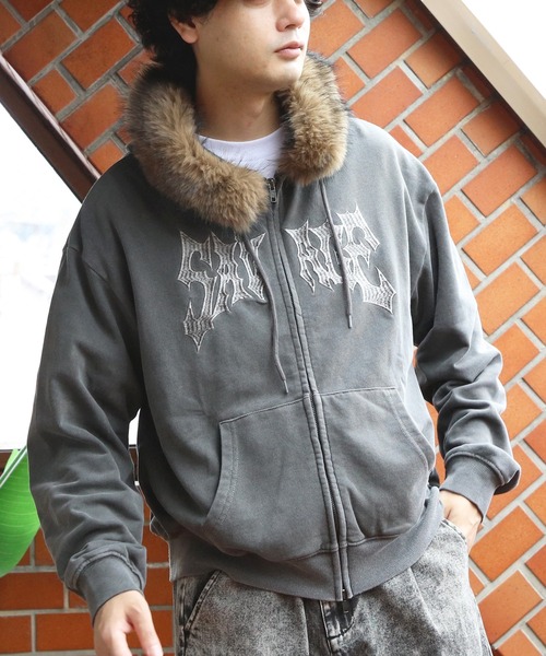 8 パーカー 製品加工ファージップパーカー メンズ レディース