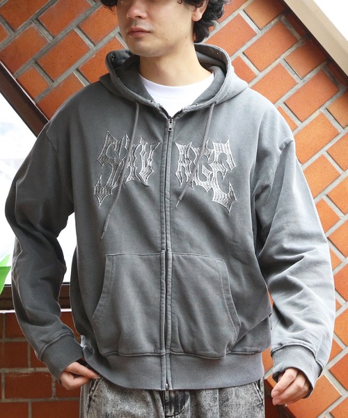 8 パーカー 製品加工ファージップパーカー メンズ レディース