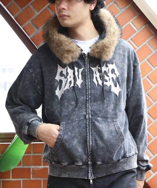 8 パーカー 製品加工ファージップパーカー メンズ レディース