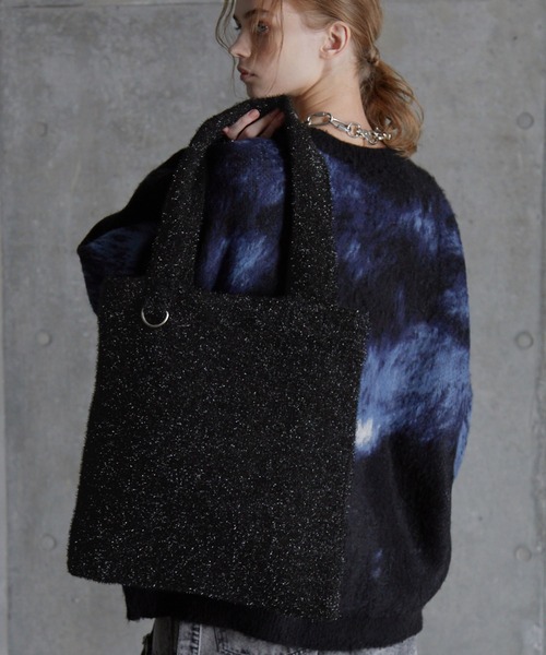 SERACE トートバッグ 「SERACE」Glitter knit tote bag / ラメニット