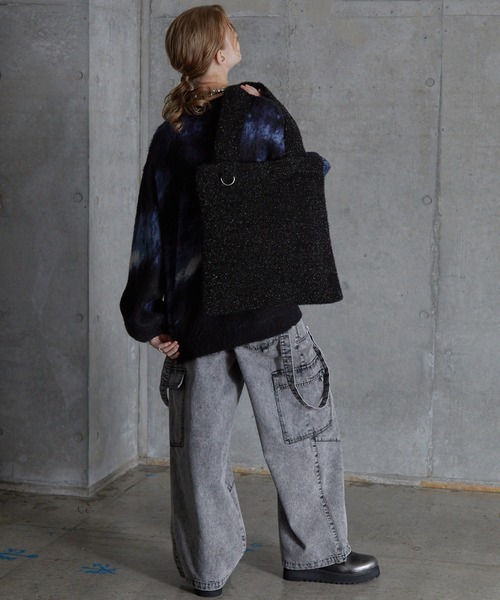 SERACE トートバッグ 「SERACE」Glitter knit tote bag / ラメニット