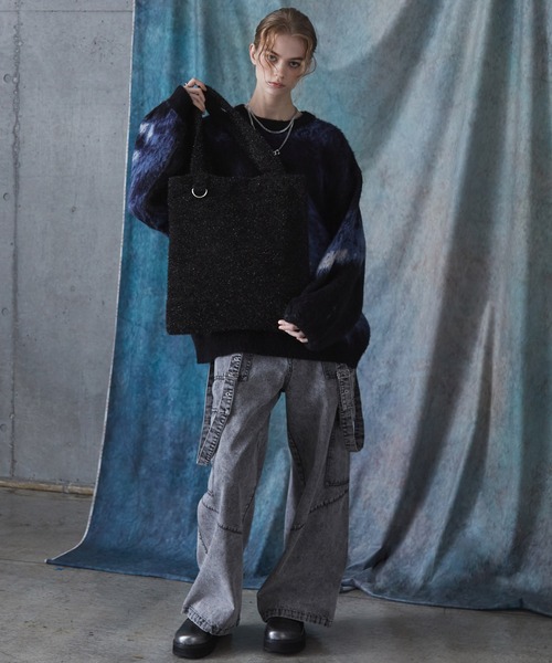 SERACE トートバッグ 「SERACE」Glitter knit tote bag / ラメニット
