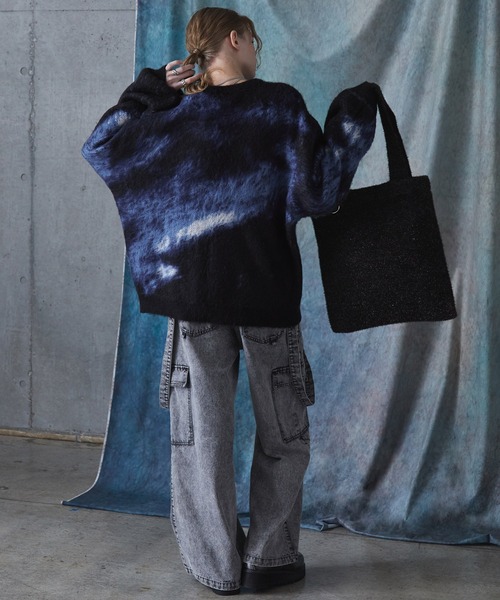 SERACE トートバッグ 「SERACE」Glitter knit tote bag / ラメニット