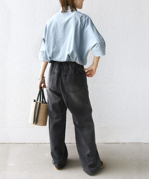 「SHIPS」 7分袖シャツ ONE SIZE ブルー レディースの画像