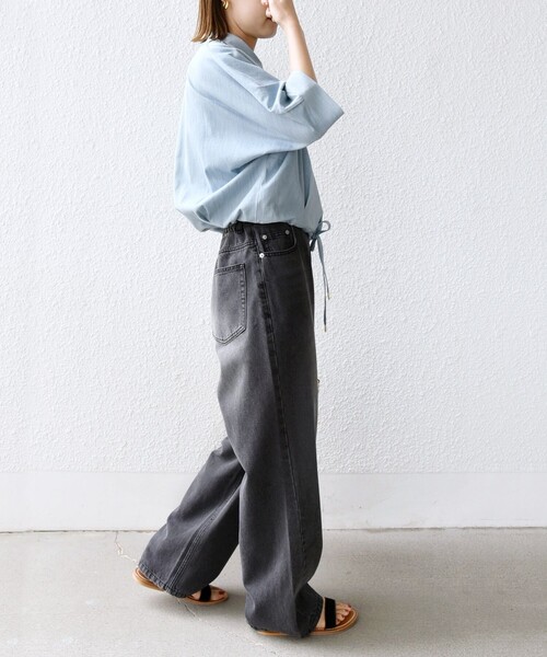「SHIPS」 7分袖シャツ ONE SIZE ブルー レディースの画像