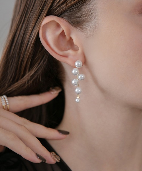 Leja（レジャ） ピアス 「LEJA」ドロップパールデザインピアス結婚式 