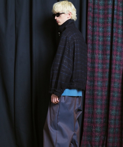 ♡メゾンスペシャル♡Italian Dead Stock Fabric♡ブルゾン MAISON SPECIAL ブルゾン アウター 「UNISEX」「Italian Dead Stock