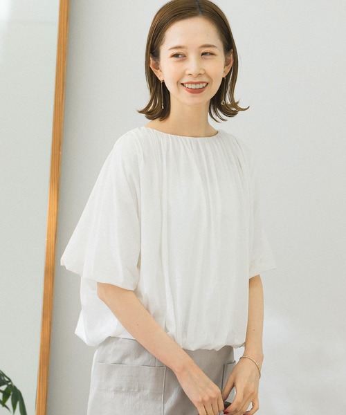「URBAN RESEARCH ROSSO」 7分袖ブラウス FREE ホワイト レディース_画像5